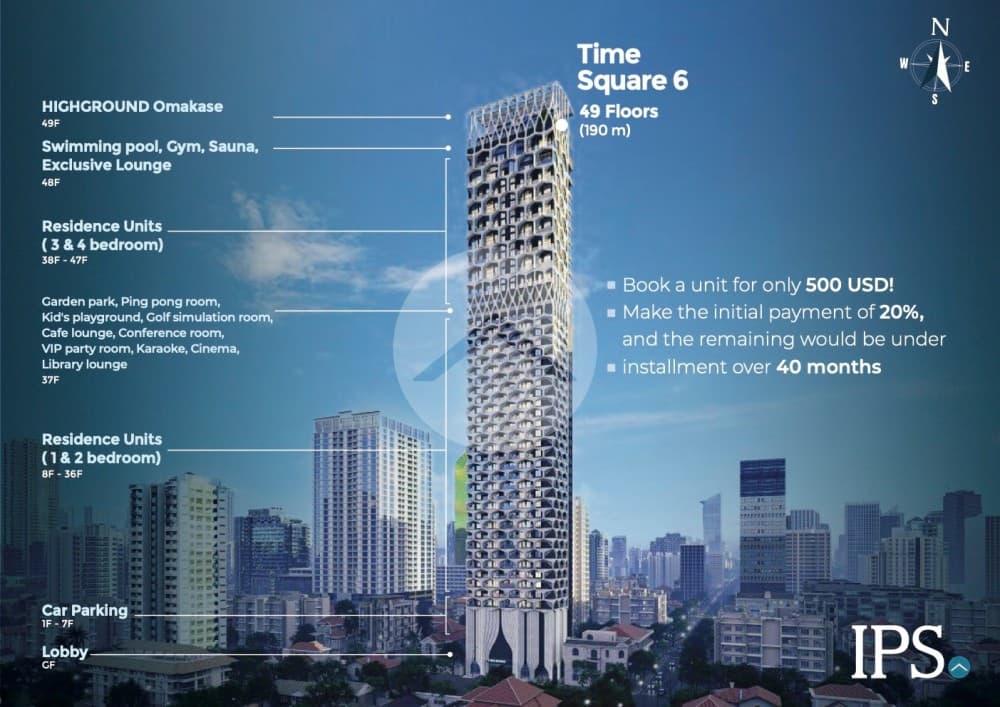 Time Square 6 Condo- Street 302,  BKK1, Phnom Penh - Image 2