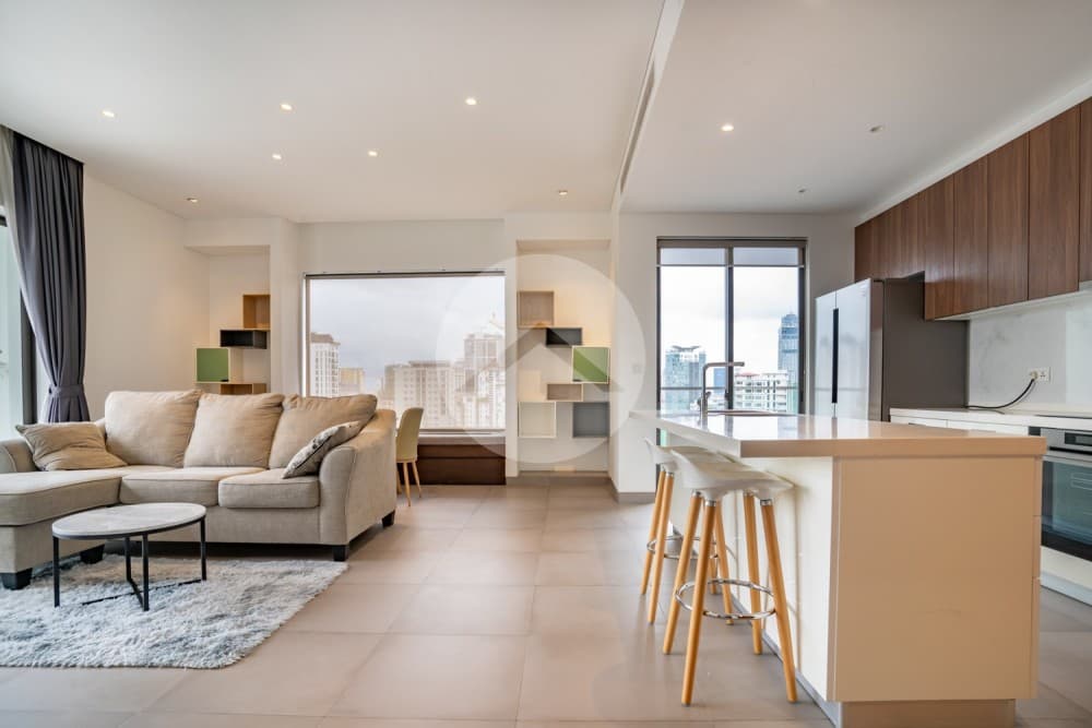 13th Floor 2 Bedroom Condo For Sale - Embassy Central, BKK1, Phnom Penh - Image 2