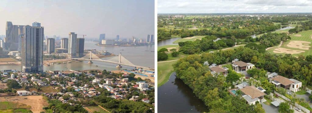 Investing in Cambodia Real Estate - Phnom Penh Koh Norea Bridge, Siem Reap Golf Course Villas